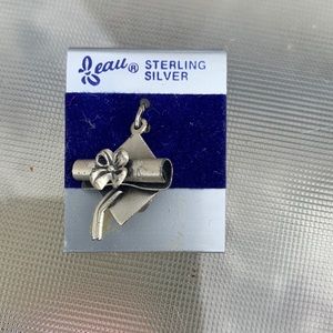 Vintage Beau sterling silver graduation cap charm